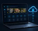 Overhead drone property overview for a residential home